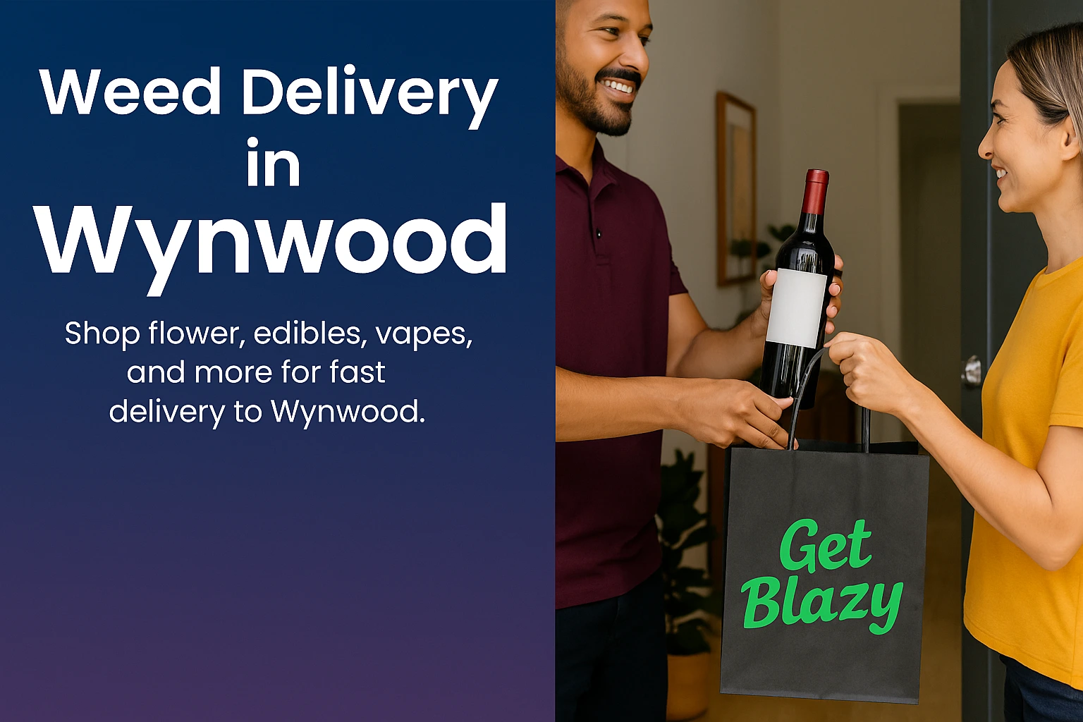 Wynwood Walls area — Get Blazy bag, same-day delivery